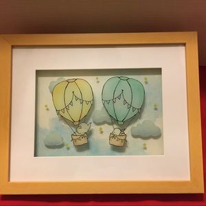 Ganz Nursery Art NWOT, 3D matted with hanger bar